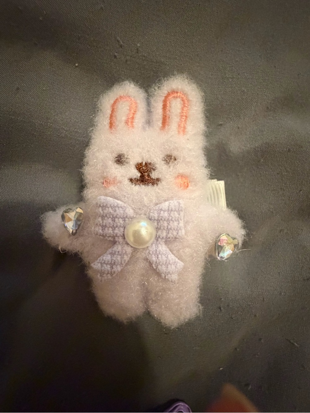 NWOT Purple Bunny Hair Clip - Picture 4 of 4